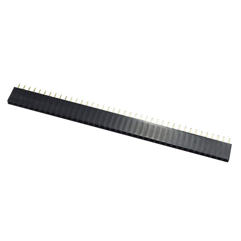 HNNUY 1x40 Pin 2.54mm Pitch Straight Single Row PCB Female Headers - (30 Pcs) - Image 2